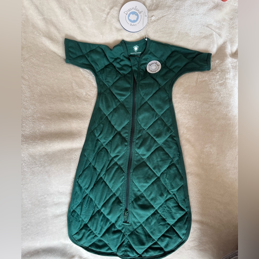 Dreamland Baby NWT transition swaddle forest green 3-6 months